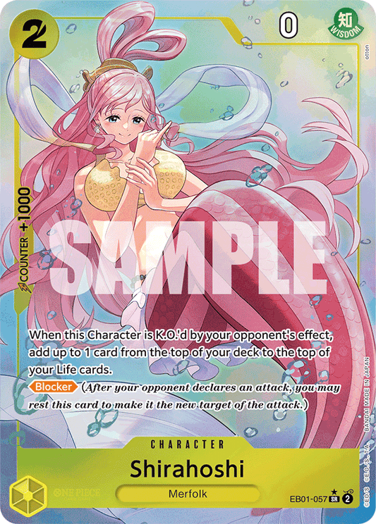 EB01-057 - Shirahoshi - Super Rare (Alternate Art)