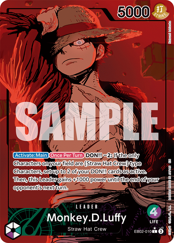EB02-010 - Monkey.D.Luffy - Leader ALT ART