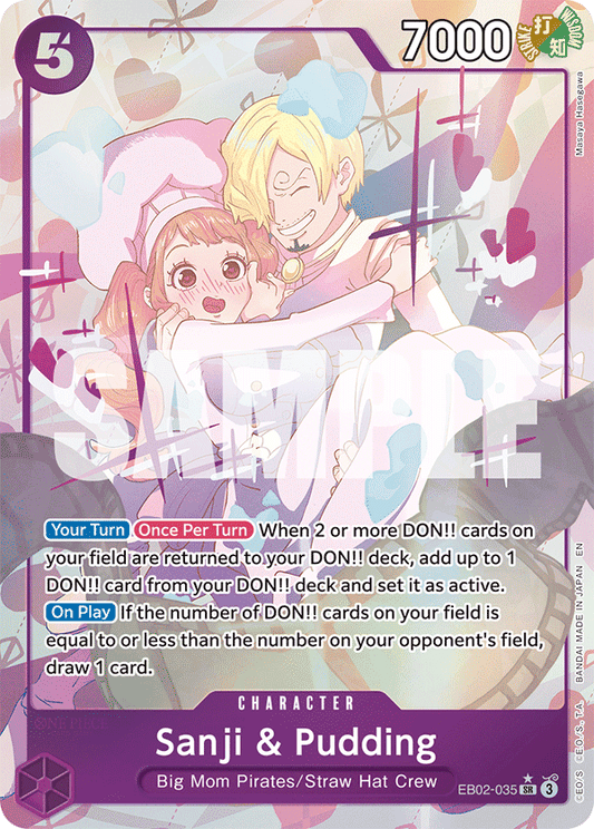 EB02-035 - Sanji & Pudding - Super Rare ALT ART