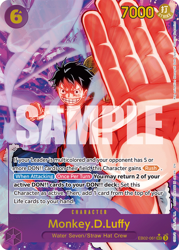 EB02-061 - Monkey.D.Luffy - Secret Rare ALT ART