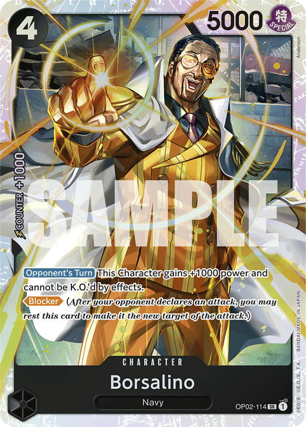 OP02-114 - Borsalino - Super Rare Reprint