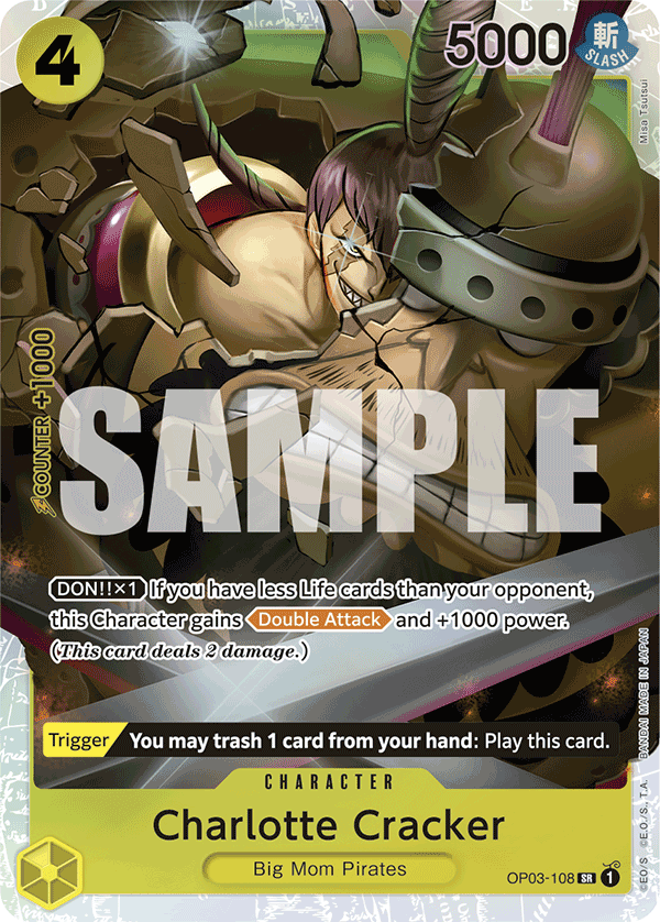 OP03-108 - Charlotte Cracker - Super Rare Reprint