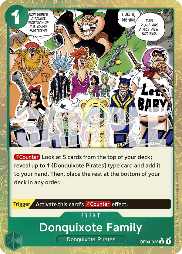 OP04-036 - Donquixote Family - Common Textured FOIL