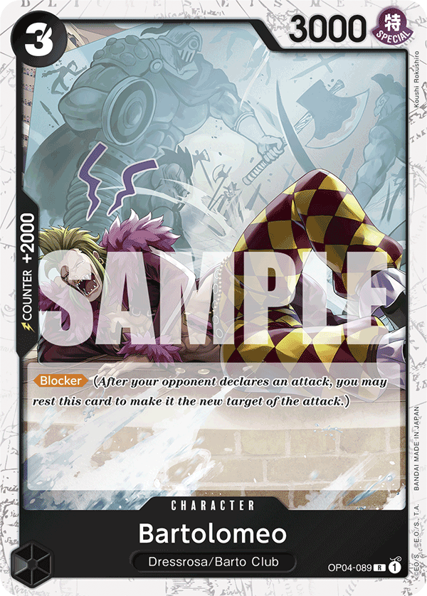 OP04-089 - Bartolomeo - Rare (Jolly Roger Foil)