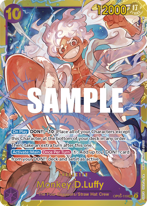 OP05-119 - Monkey.D.Luffy - Secret Rare Reprint