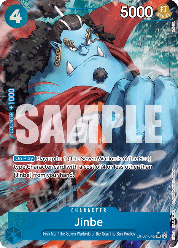 OP07-045 - Jinbe - Super Rare (Alternate Art)