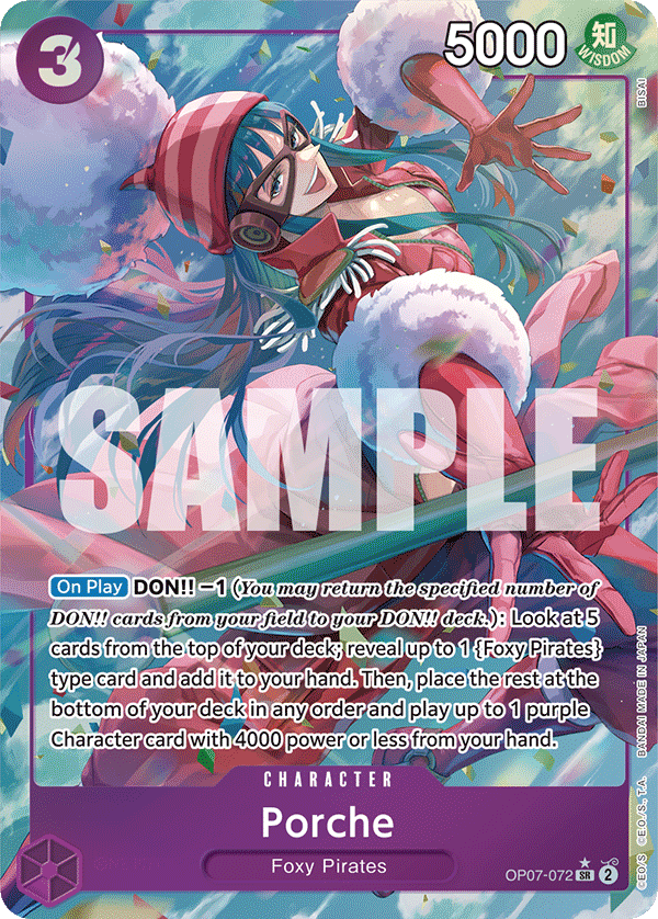 Porche - OP07-072 - Super Rare (Alternate Art)