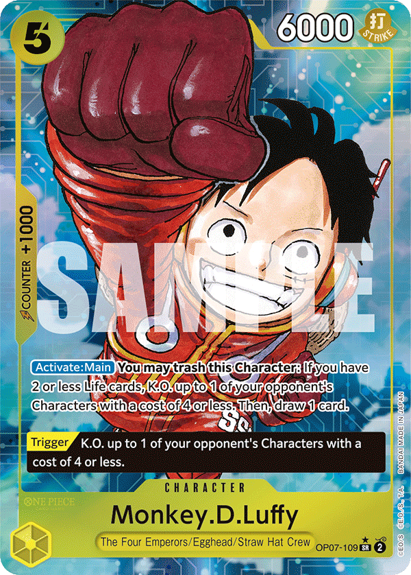 Monkey.D.Luffy - OP07-109 - Super Rare (Alternate Art)