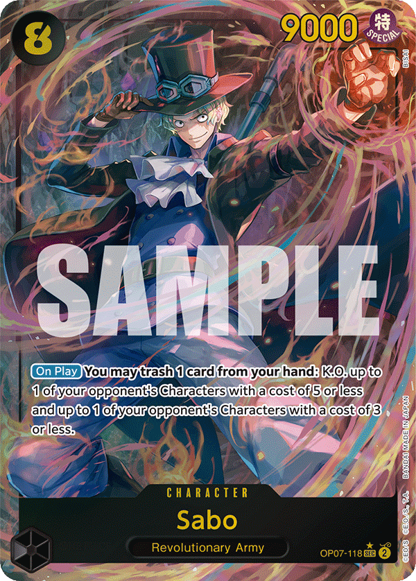 Sabo - OP07-118 - Secret Rare (Alternate Art)