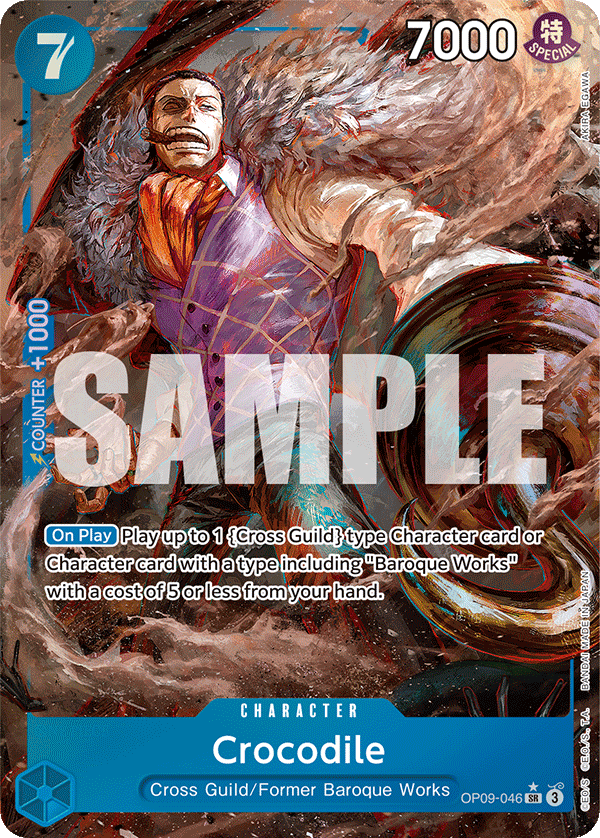OP09-046 - Crocodile - Super Rare Alt Art