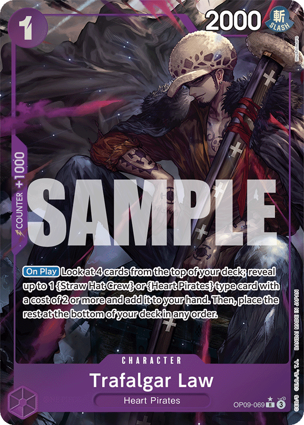 OP09-069 - Trafalgar Law - Rare Alt Art
