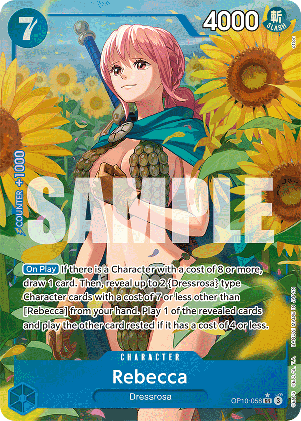 OP10-058 - Rebecca - Super Rare Alt Art