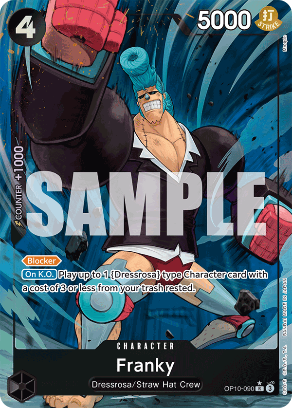 OP10-090 - Franky - Rare Alt Art