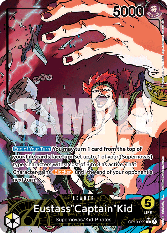 OP10-099 - Eustass"Captain"Kid - Leader Alt Art