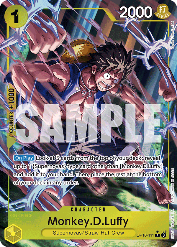 OP10-111 - Monkey.D.Luffy - Rare Alt Art