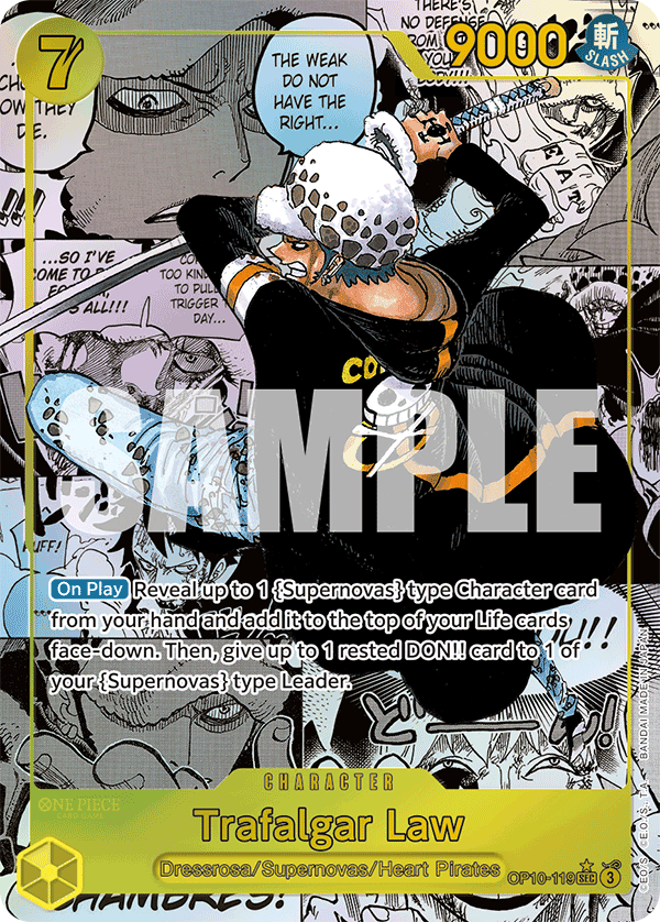 OP10-119 - Trafalgar Law - Secret Rare Alt Art (Manga)