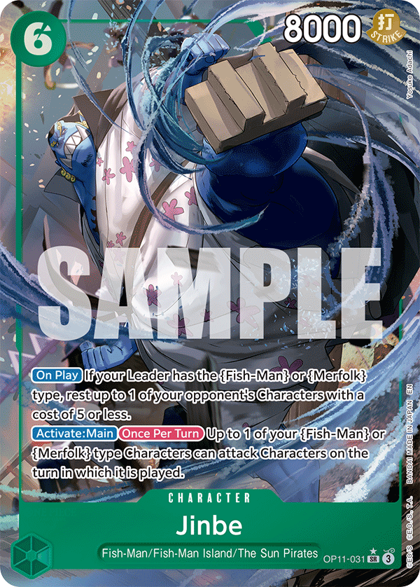 OP11-031 - Jinbe - Super Rare Alt Art