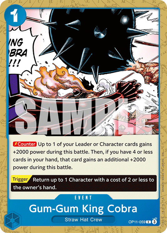 OP11-059 - Gum-Gum King Cobra - Common