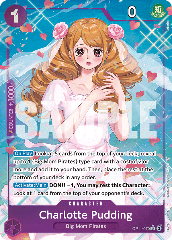 OP11-070 - Charlotte Pudding - Super Rare Alt Art