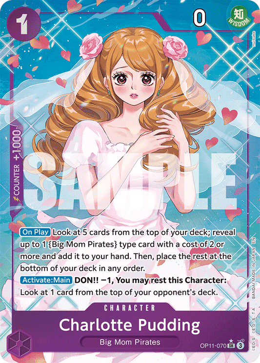 OP11-070 - Charlotte Pudding - Super Rare Alt Art