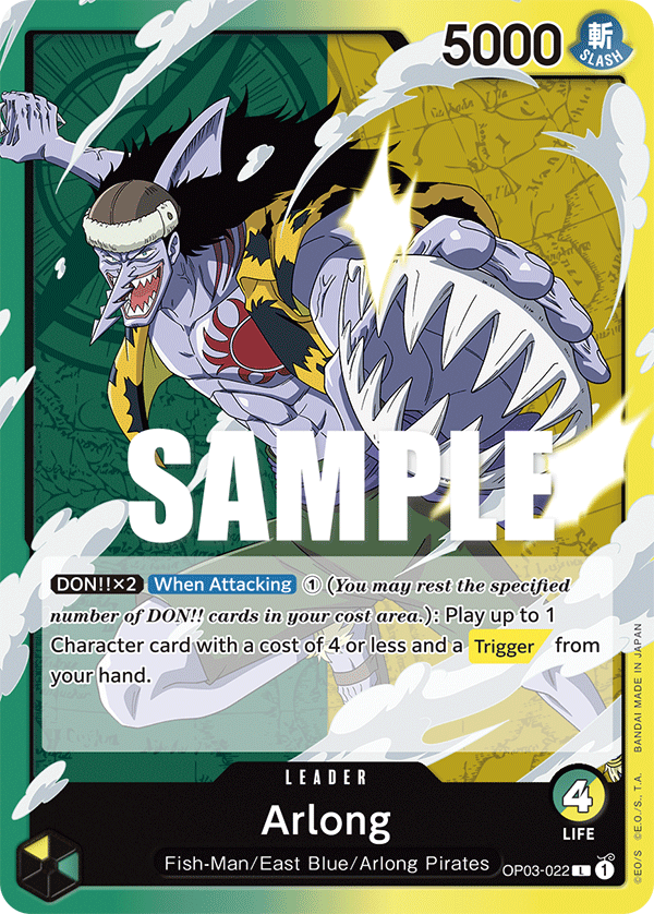 Arlong - OP03-022 - Leader-One Piece Singles