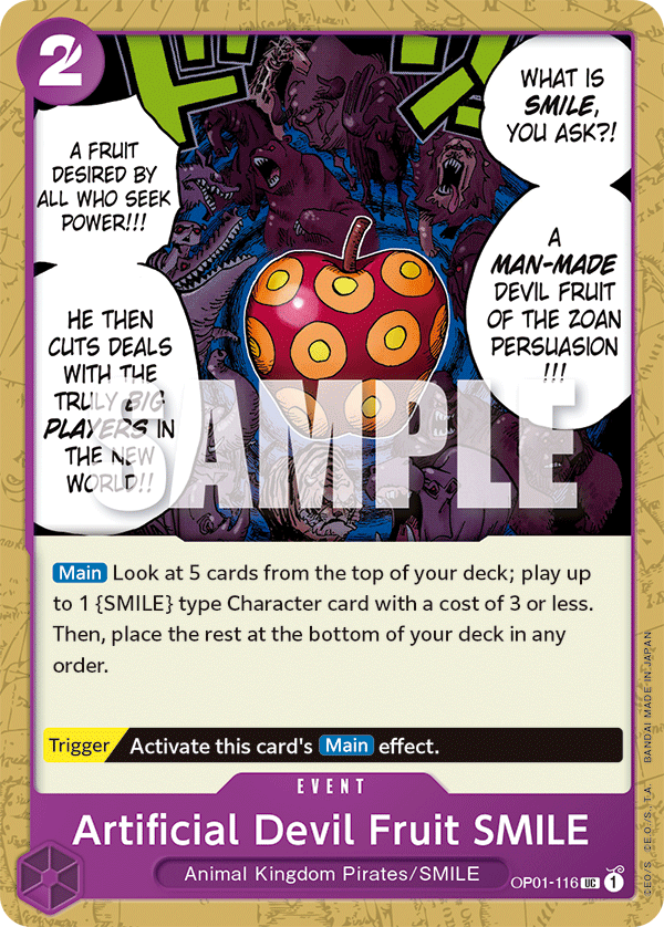 Artificial Devil Fruit SMILE - OP01-116 - Uncommon-One Piece Singles