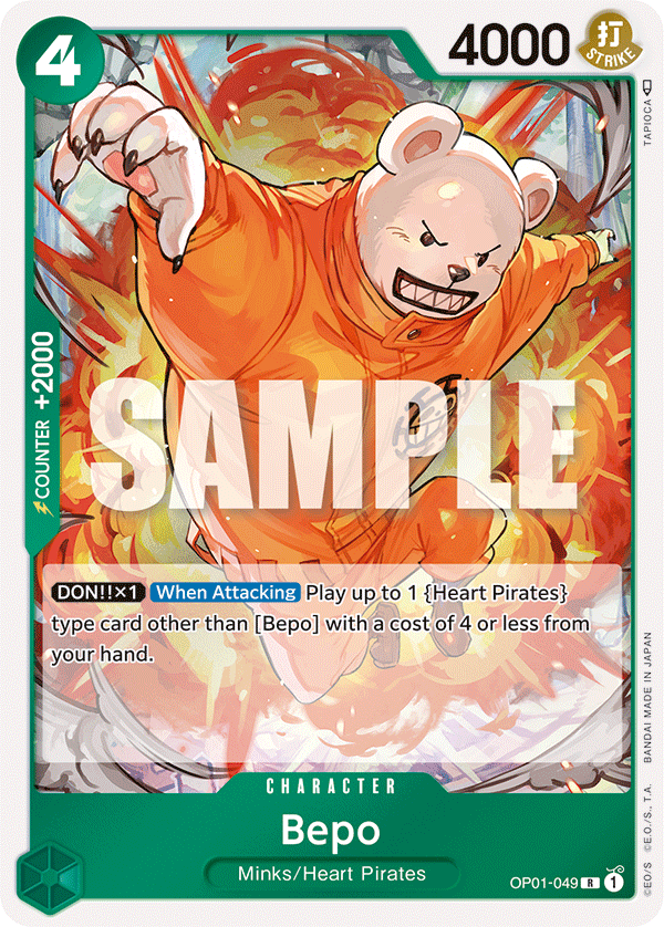 Bepo - OP01-049 - Rare-One Piece Singles