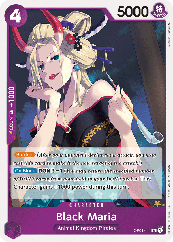 Black Maria - OP01-111 - Rare-One Piece Singles