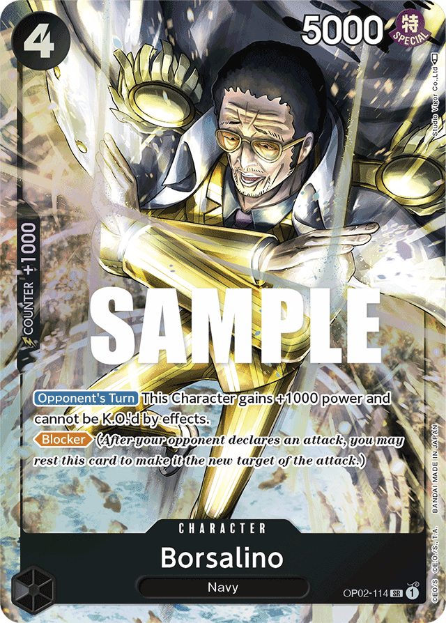Borsalino - OP02-114 - Super Rare (Alt Art)-One Piece Singles