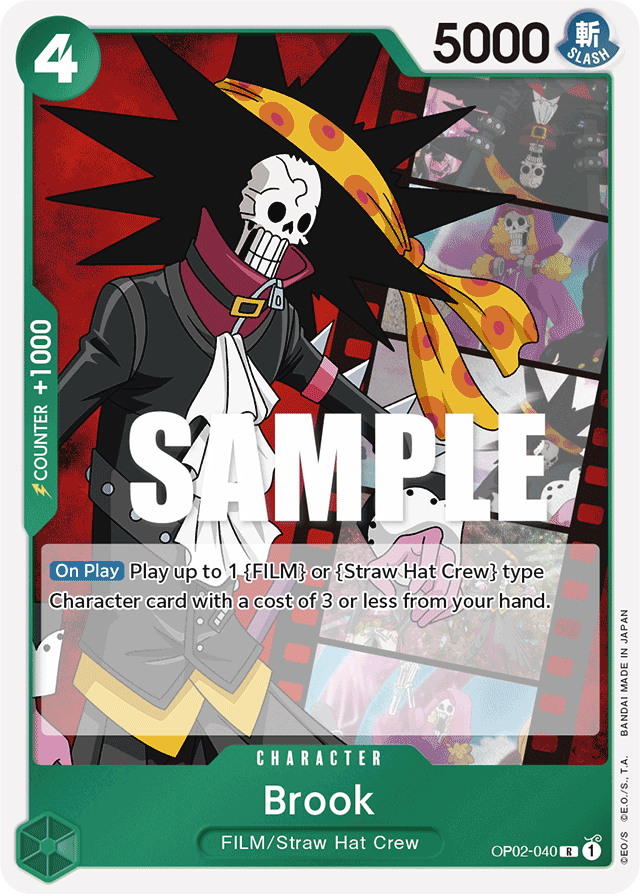 Brook - OP02-040 - Rare-One Piece Singles