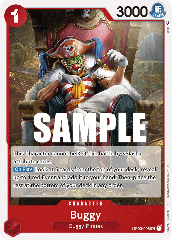 Buggy - OP03-008 - Uncommon-One Piece Singles