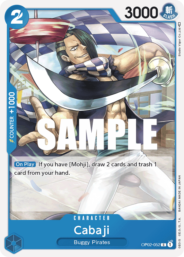 Cabaji - OP02-052 - Common-One Piece Singles