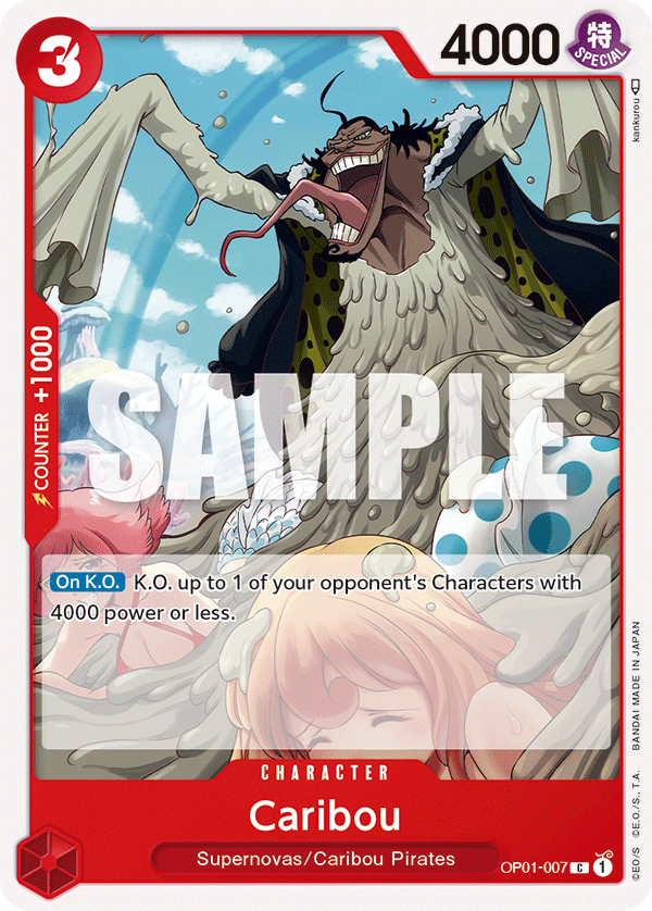 Caribou - OP01-007 - Common-One Piece Singles