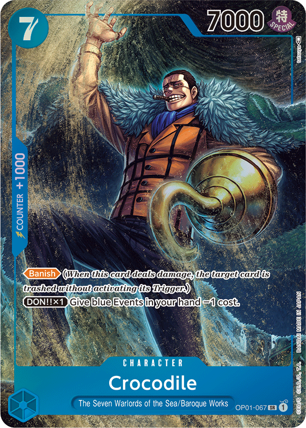 Crocodile - OP01-067 - Super Rare (Alt Art)-One Piece Singles