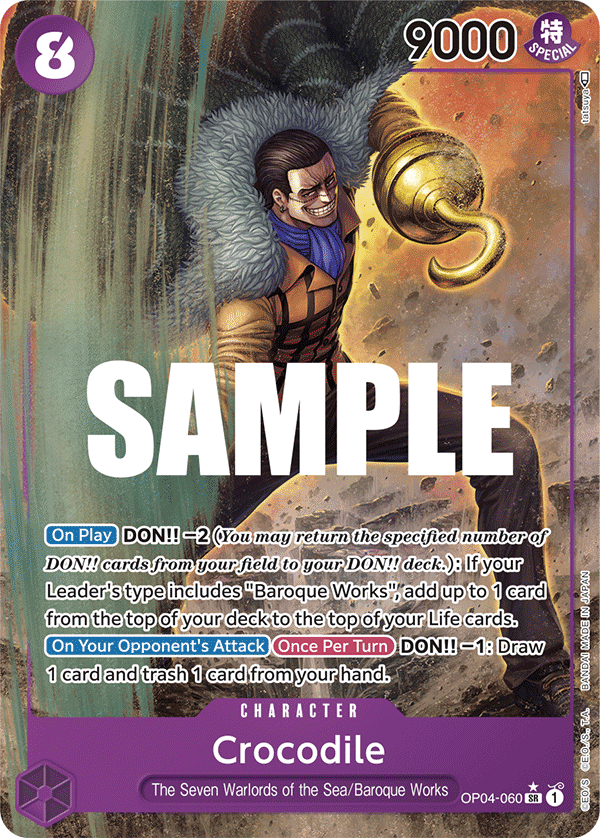 Crocodile - OP04-060 - Super Rare (Alt Art)