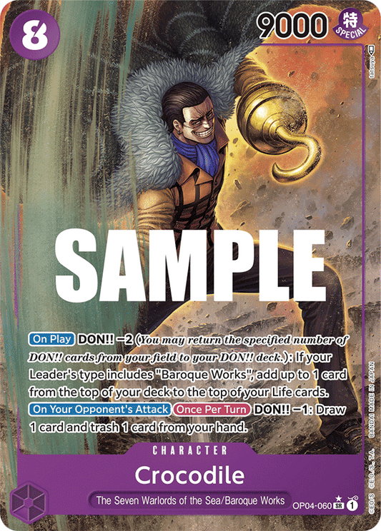 Crocodile - OP04-060 - Super Rare (Alt Art)