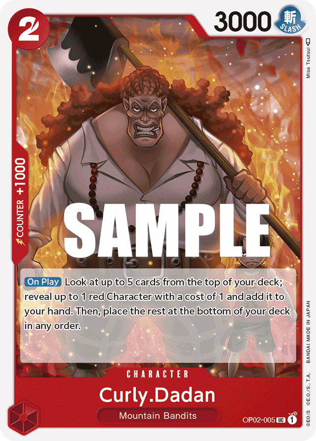 Curly.Dadan - OP02-005 - Uncommon-One Piece Singles