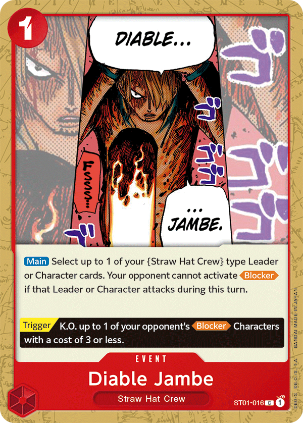 Diable Jambe - ST01-016 - Common-One Piece Singles