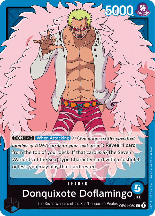 Donquixote Doflamingo - OP01-060 - Leader-One Piece Singles