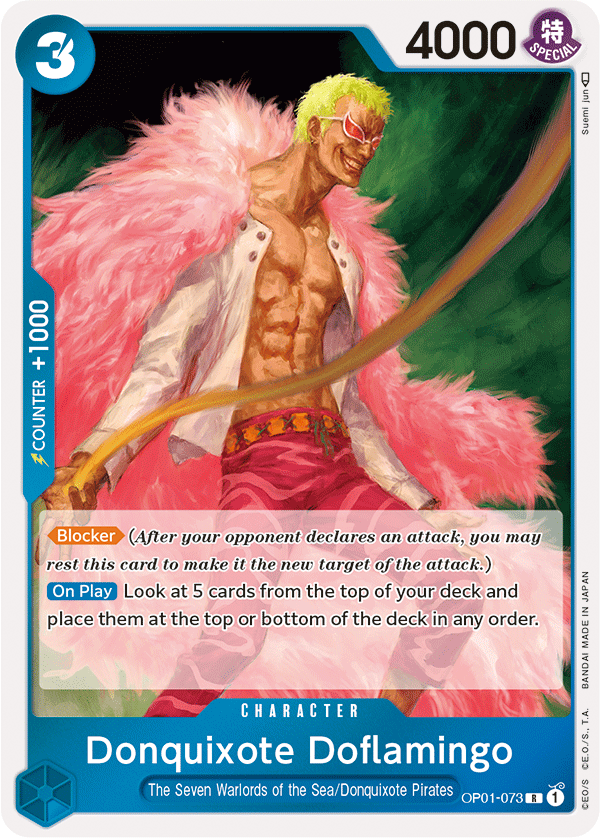 Donquixote Doflamingo - OP01-073 - Rare-One Piece Singles