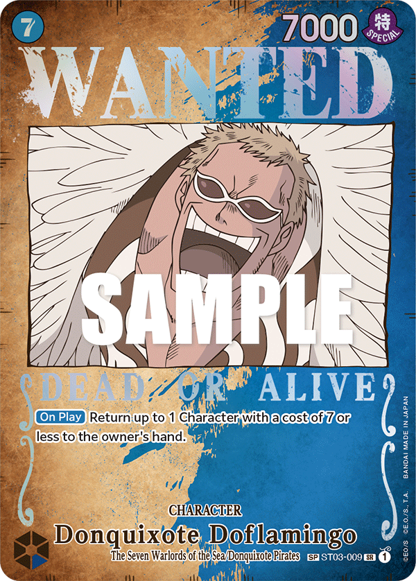 Donquixote Doflamingo - ST03-009 - (Wanted) (Alternate Art)-One Piece Singles