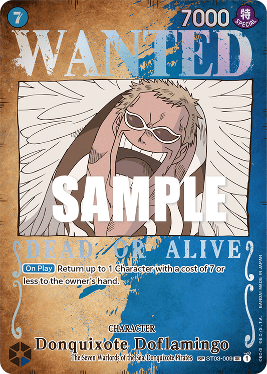Donquixote Doflamingo - ST03-009 - (Wanted) (Alternate Art)-One Piece Singles