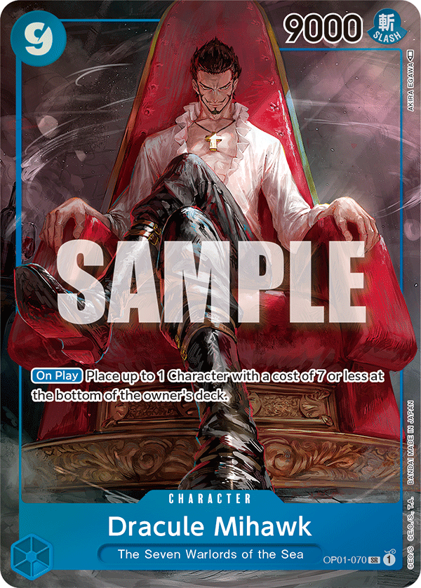 Dracule Mihawk - OP01-070 - Super Rare (Alt Art)-One Piece Singles