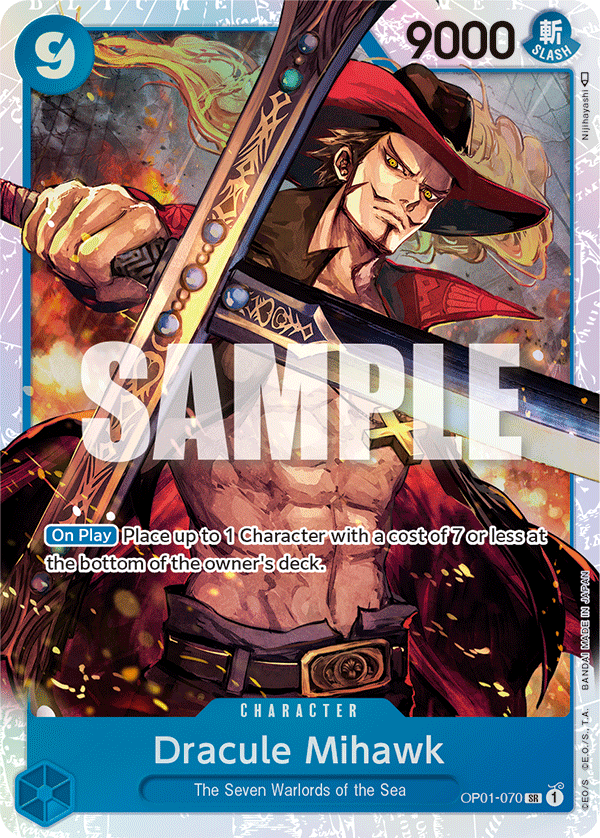 Dracule Mihawk - OP01-070 - Super Rare-One Piece Singles
