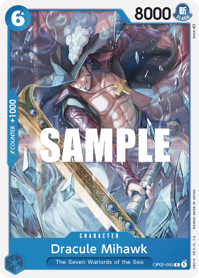 Dracule Mihawk - OP02-055 - Common-One Piece Singles