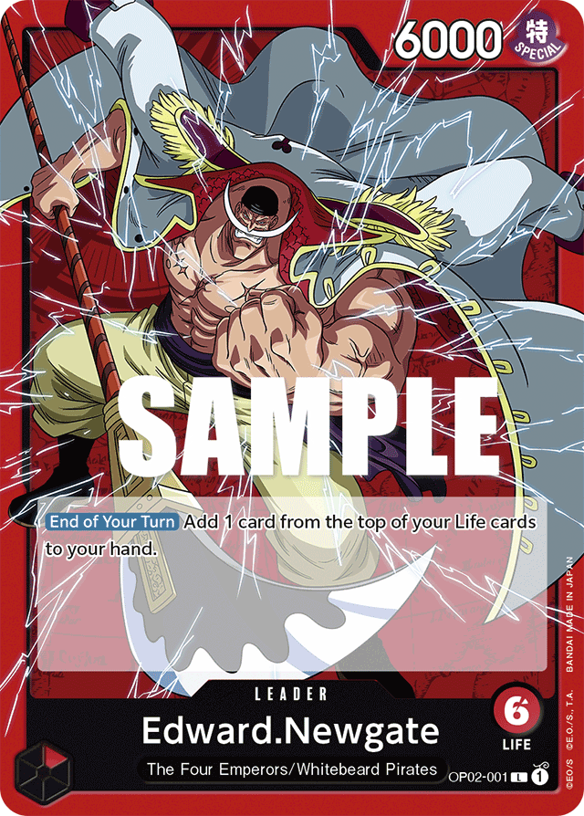 Edward.Newgate - OP02-001 - Leader-One Piece Singles