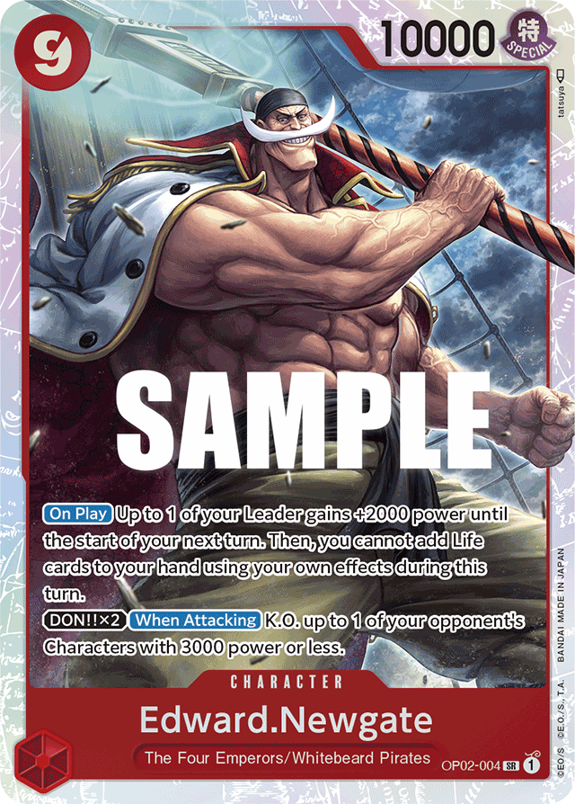Edward.Newgate - OP02-004 - Super Rare-One Piece Singles