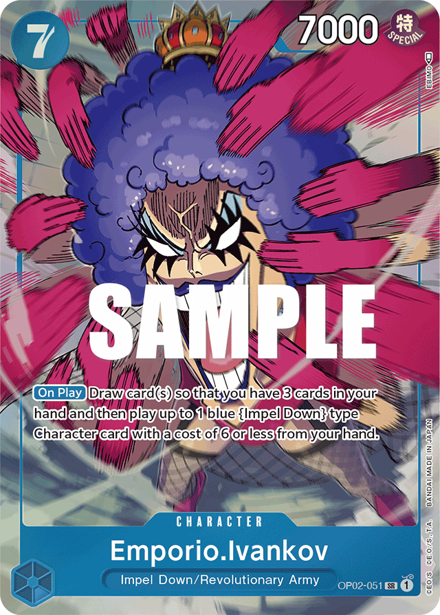 Emporio.Ivankov - OP02-051 - Super Rare (Alt Art)-One Piece Singles