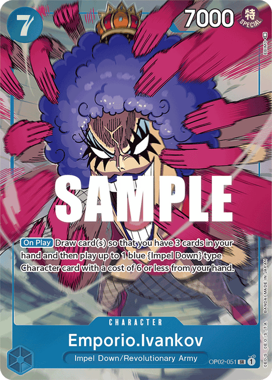 Emporio.Ivankov - OP02-051 - Super Rare (Alt Art)-One Piece Singles