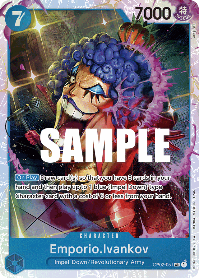Emporio.Ivankov - OP02-051 - Super Rare-One Piece Singles